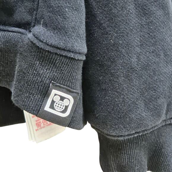 Walt Disney World Retro Black Sweatshirt Full Zip Hoodie Adult Medium - Picture 5 of 8
